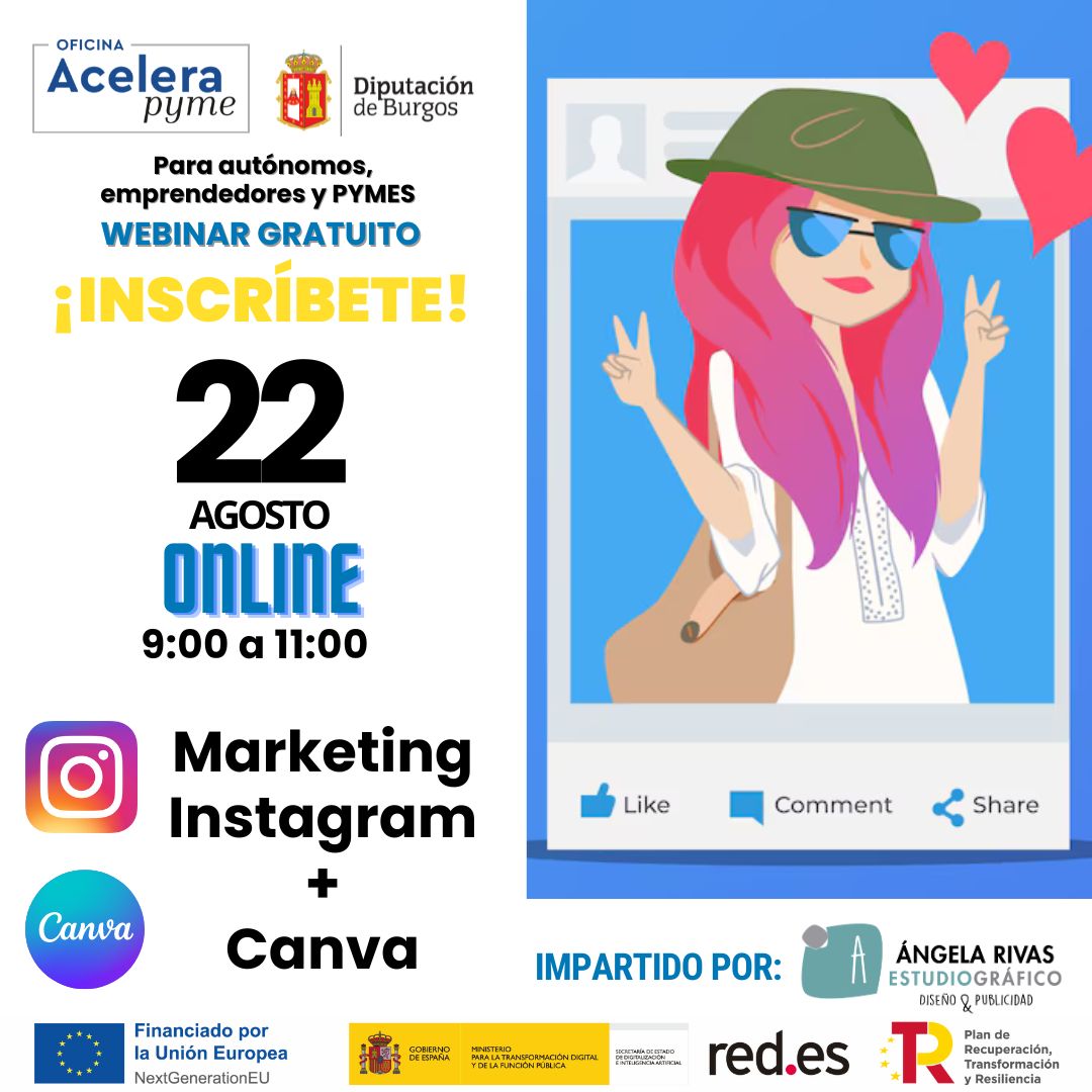 Marketing Instagram y Canva Acelera Pyme Burgos