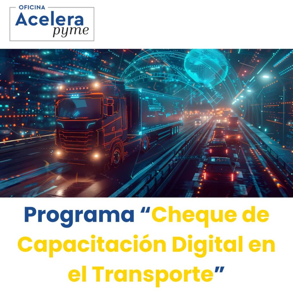 Cheque de capacitación digital en el transporte