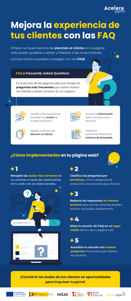 Mejora la experiencia de tus clientes con las FAQ